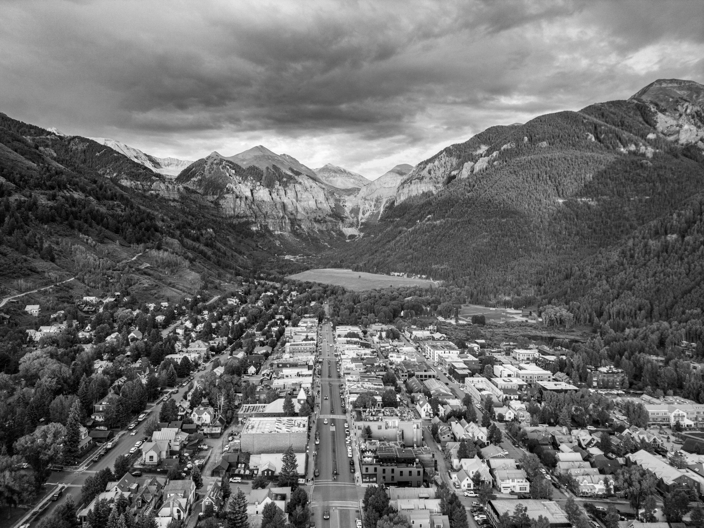 Drone Town B&W